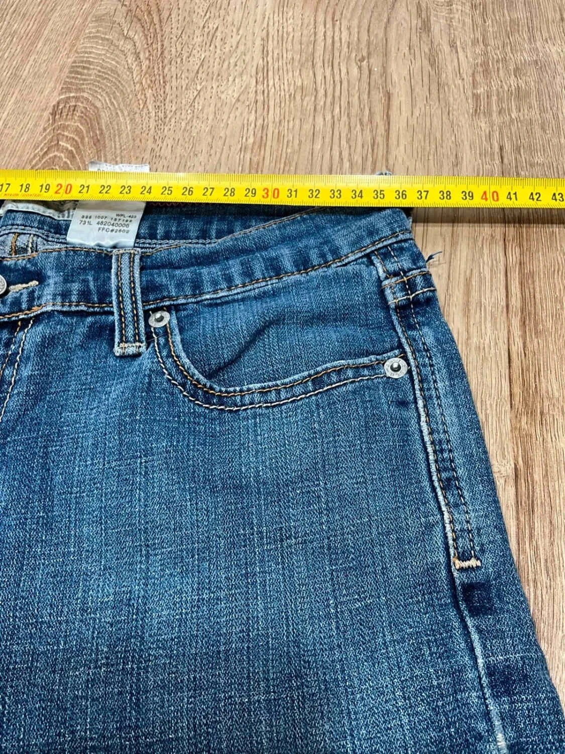 Short Levi's Capri Taille 4 Vintage Femme Coton Bleu Slv015 – photo 12
